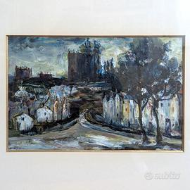 QUADRO PAESAGGIO - ALDO ALBERTI OLIO SU TELA