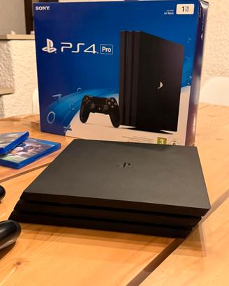 Play Station 4 Ps4 pro 1tb + 2 joypad