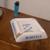 posacenere ashtray martell cognac da tavolo 1970