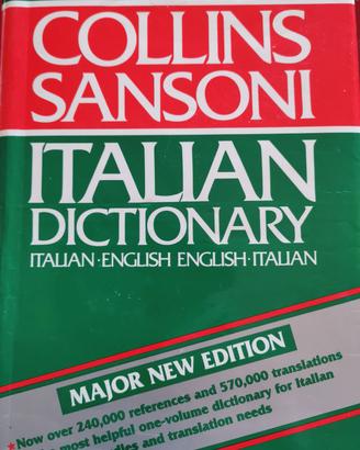 Collins-Sansoni Italian Dictionary/Italian-English