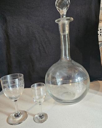 servizio bicchieri cristallo piccoli per 8 