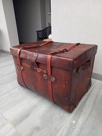 baule antico fine 800 in cuoio
