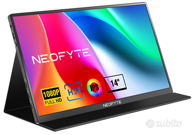 Monitor Portatile 14 Pollici 1080P FHD HDR IPS