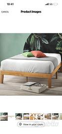 Letto piazza e mezza in legno