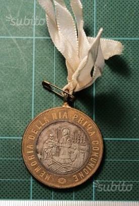 Antica medaglia LA MIA PRIMA COMUNIONE
