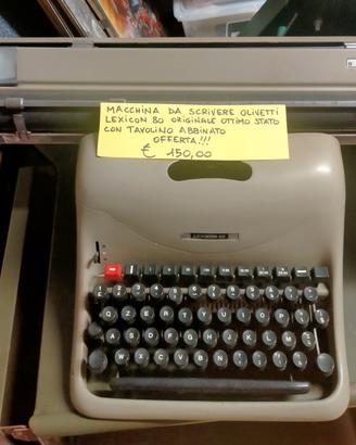 ANTICA MACCHINA DA SCRIVERE OLIVETTI LEXICON 80
