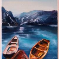 Dittico quadri 24x30cm e natura morta 50x60cm