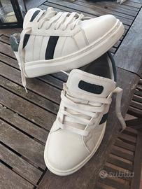 sneakers Ferré bianche nere suola chunky 