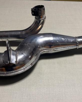 Marmitta pinasco cromata vespa PX