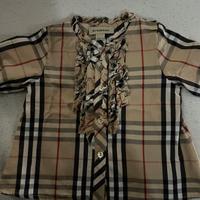 Camicia burberrys bambina taglia 9 mesi