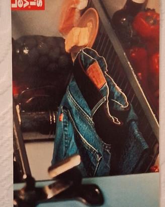 cartolina da collezzione Levi' s  vintage anni 90