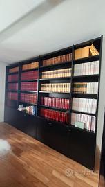 Mobili prestigiosa biblioteca in legno massiccio