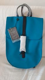 BORSA/ZAINO FIAT 500 in Pelle Vegana colore blu