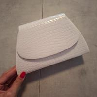 Pochette Carita Paris Bianco Vernice con Tracolla 
