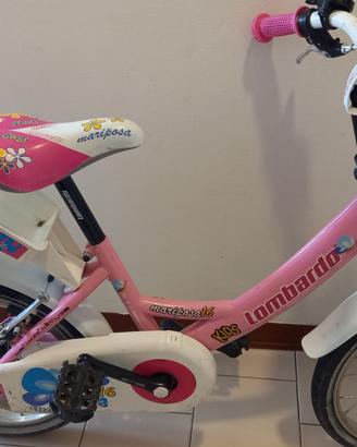 Bici bambina 16'' MARIPOSA 3-9 anni come nuova