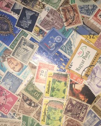 francobolli mondiali 2 kg 2000 grammi 40000 box V