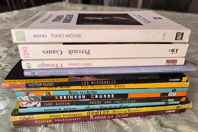 Libri e dizionari misti inglese francese tedesco 