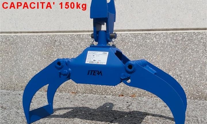 Pinza Legna IPL700 + STAFFA attacco escavatore