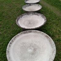 5 Fioriere rotonde graniglia di Marmo diam.100cm