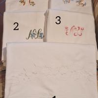 Lenzuola di lino personalizzate con iniziali