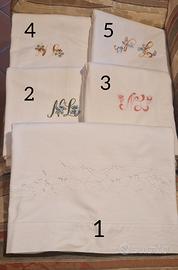 Lenzuola di lino personalizzate con iniziali