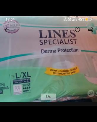 Pannoloni a mutandina Lines L/XL 30 PZ max assorb