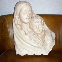 Scultura madonna con bambino