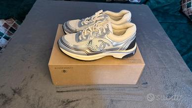 Runner Metallizzate Argento e Crema, Stile Y2K Lu