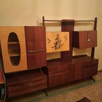 parete attrezzata sideboard  anni 50