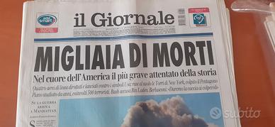 giornale completo 12 settembre 2001