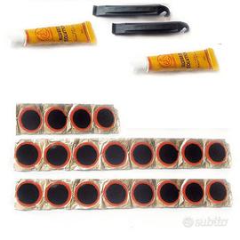 Kit riparazione camera d'aria+gonfiatore e torcia