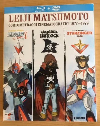 Leiji Matsumoto Blu ray DVD Harlock Danguard Starz