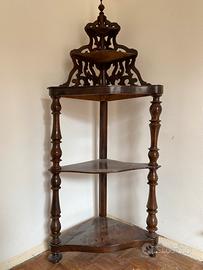 Angoliera legno anni 50