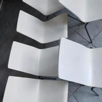 6 sedie Ikea Martin in legno bianco
