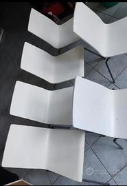 6 sedie Ikea Martin in legno bianco