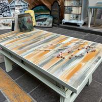 Tavolino legno stile etnico