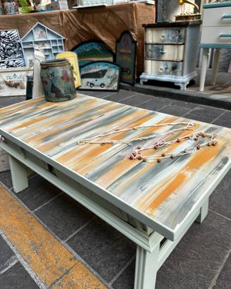 Tavolino legno stile etnico