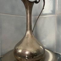 Set brocca e vassoio antichi   in argento c.a 1900