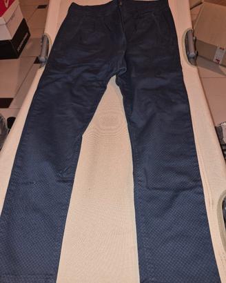 Pantaloni Chino / Casual Blu Notte taglia 48