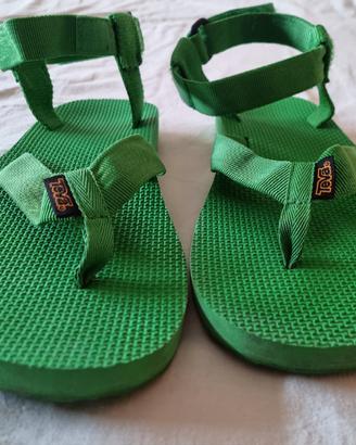 Teva Ciabatte sandali infradito verde perfette