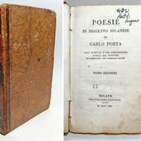 POESIE IN DIALETTO MILANESE DI CARLO PORTA 1821