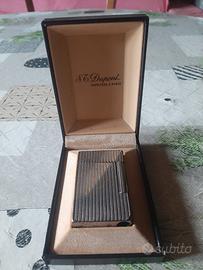 Dupont accendino alto placcato in argento 