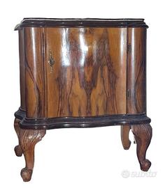 Coppia Comodini Stile Chippendale Anni 50 In Legno