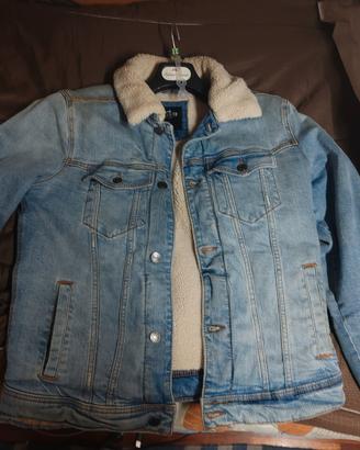 Giacca in denim Hollister Sherpa taglia S
