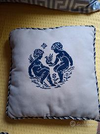 Cuscini con Angeli BLU E BIANCHI