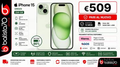 Apple iPhone 15 Green 256 GB