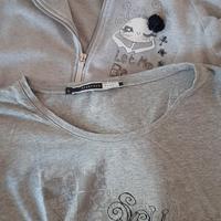 Felpa+T-shirt coordinati grigi Maxmara L