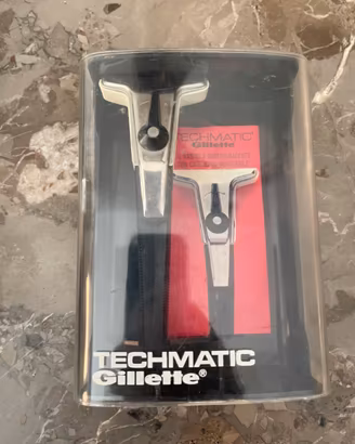 Rasoio Vintage Gillette Techmatic- custodia-istr