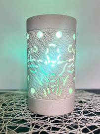 Lampada artigianale incisione palestrato