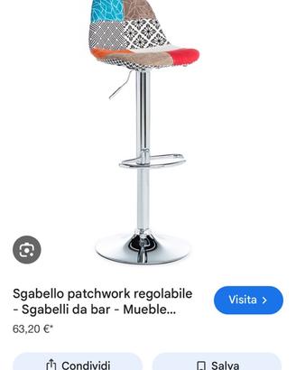Sgabelli alto pachwork